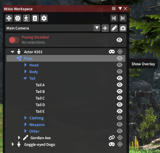 Visibility Toggle Buttons