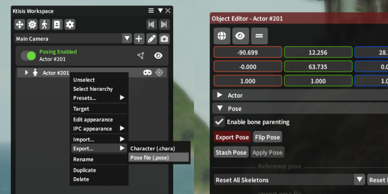 Export Options