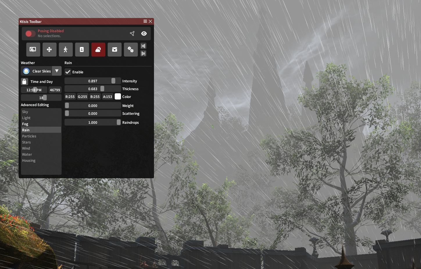 Fog and Rain Setting